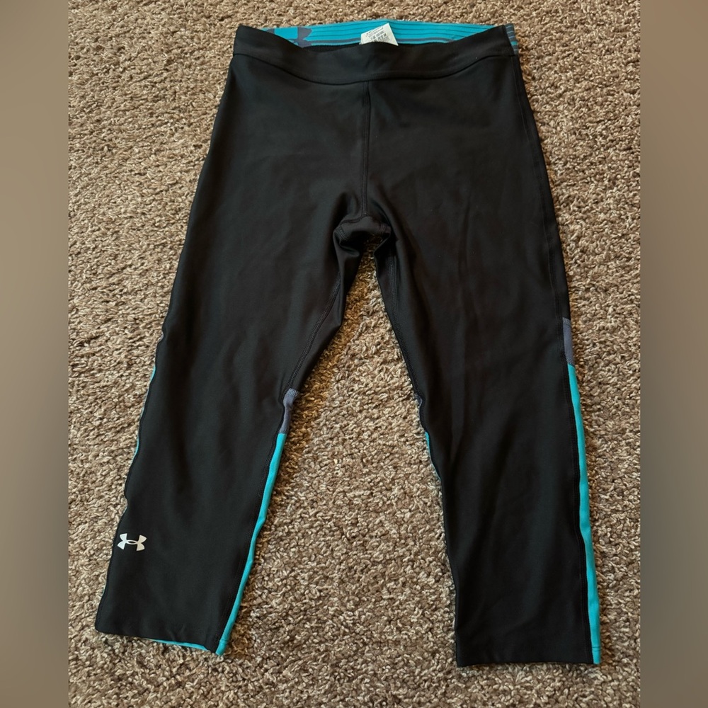 Under Armour Leggings in Black and Teal